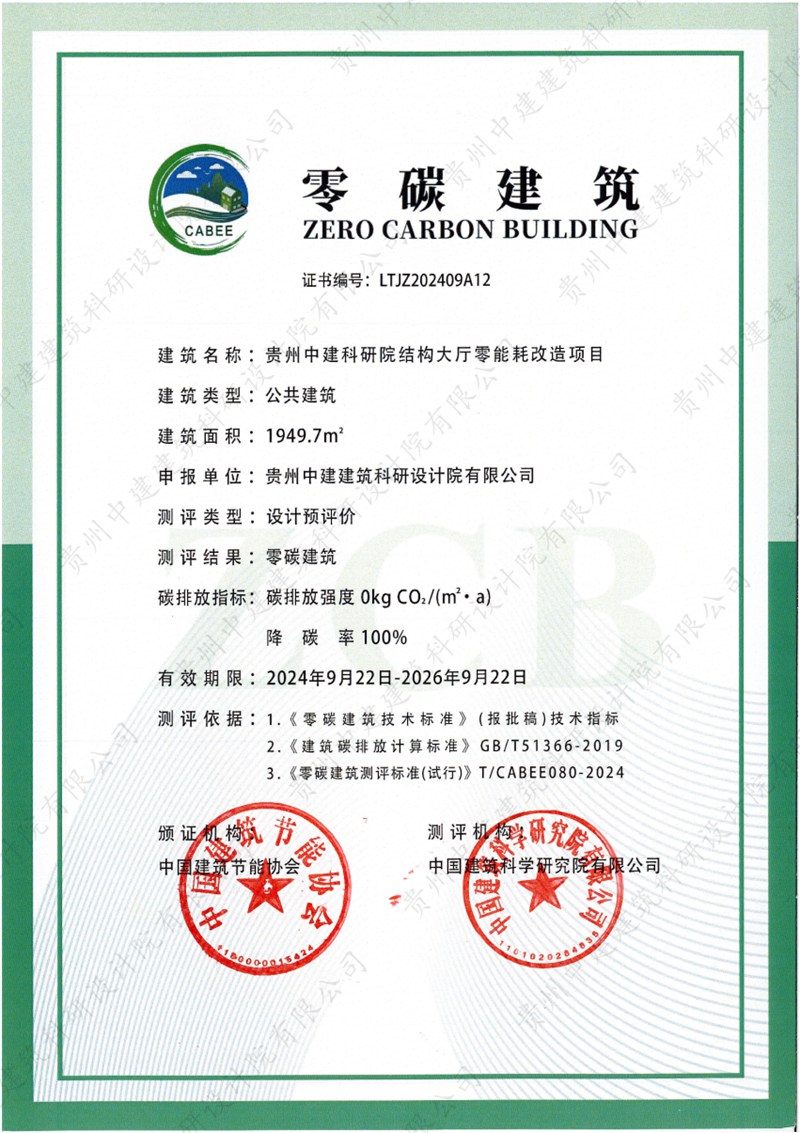  潜江一企业项目荣获湖北首张“超低能耗建筑”测评证书